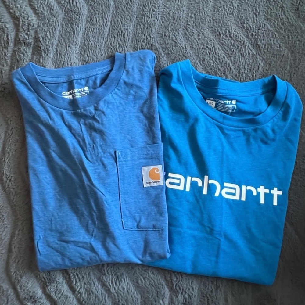 NWT Carhartt Kids Blue T-Shirts Bundle Large 14-16